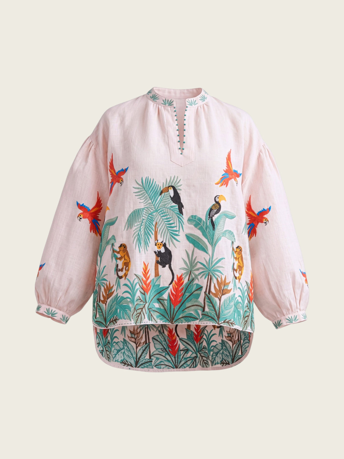 Jacaranda Blouse Brazil Embroidery