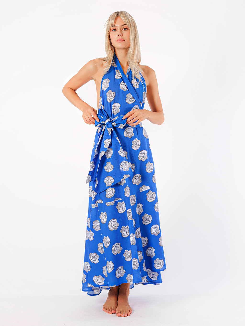 Hops Dress Shells on Blue
