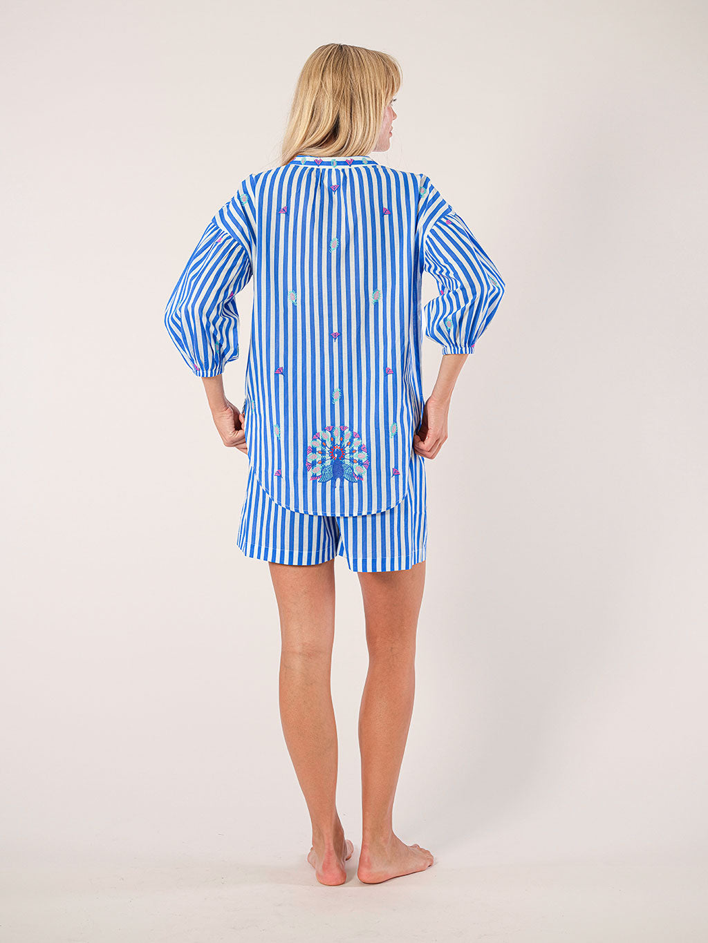 Sassafras Blouse Blue Stripes