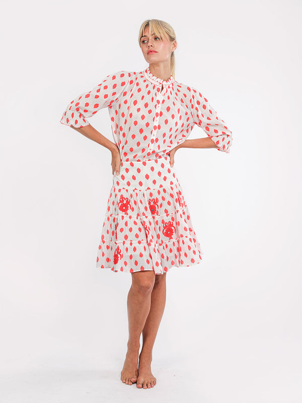 Bergamot Blouse Dots Red