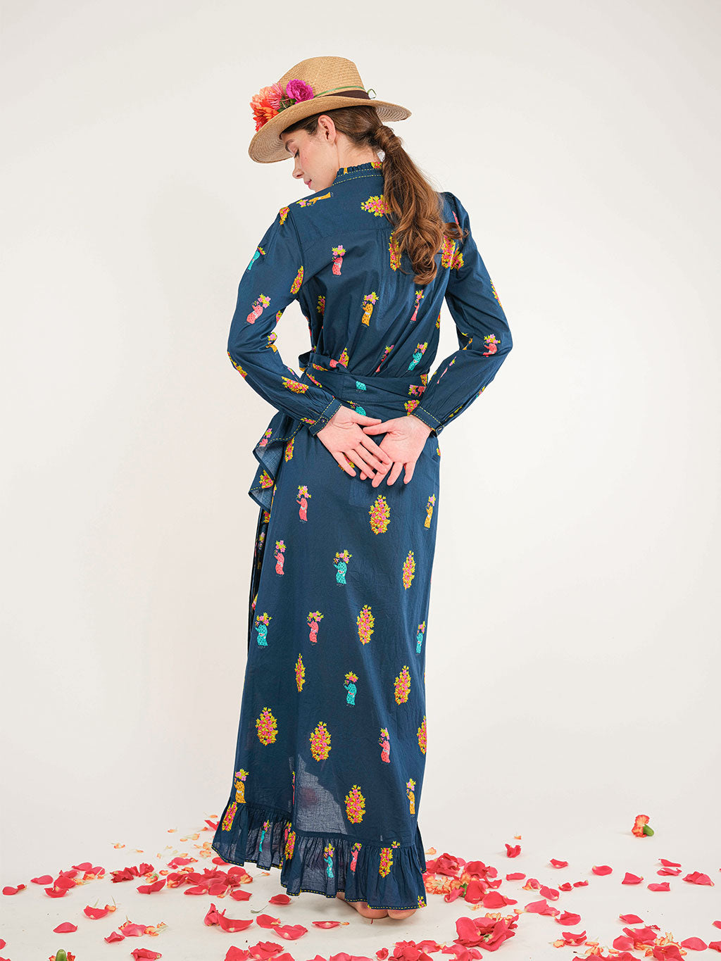 Mullein Skirt Flowerbunch on Navy