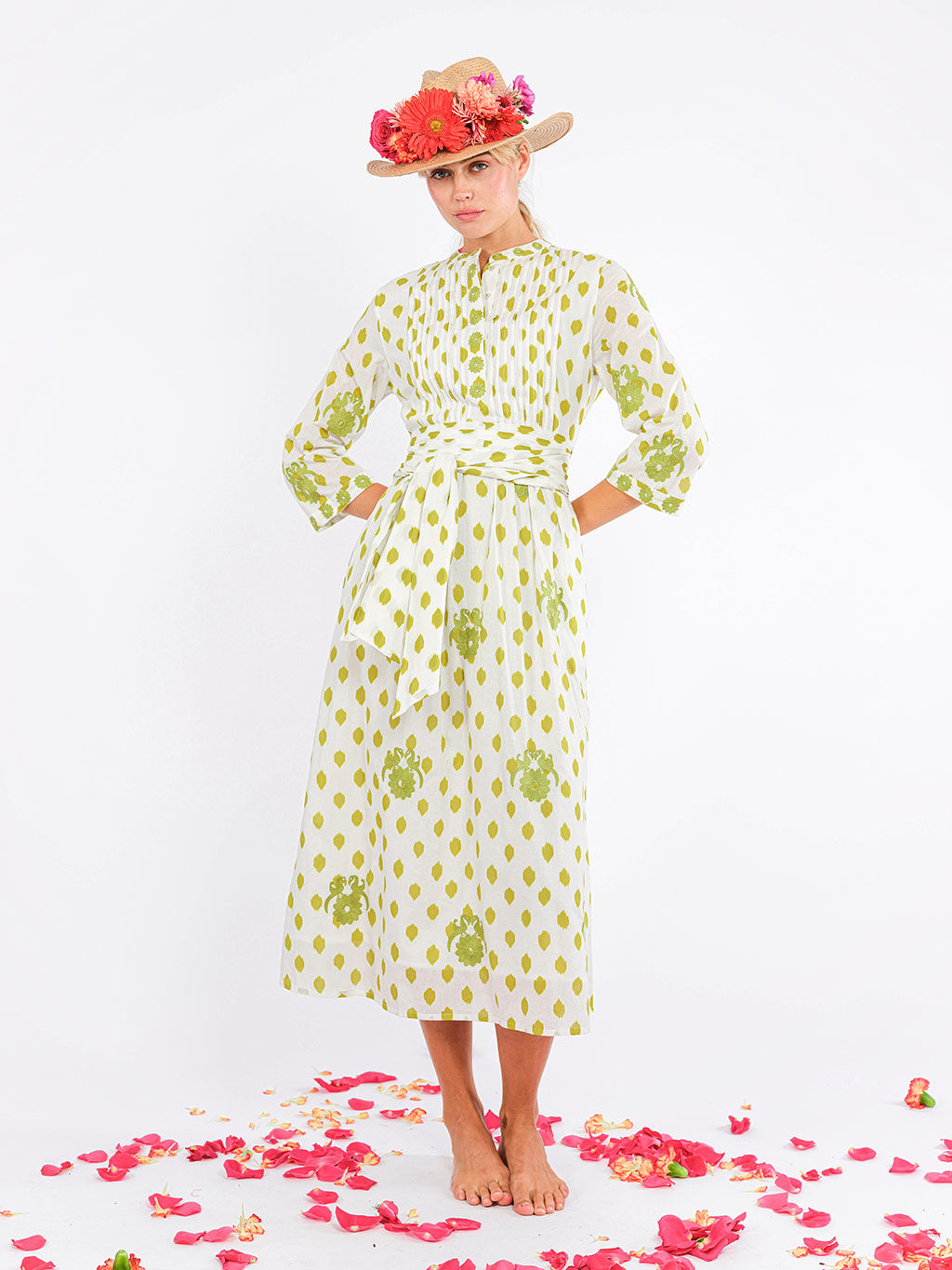 Scarf Belt Dots Green