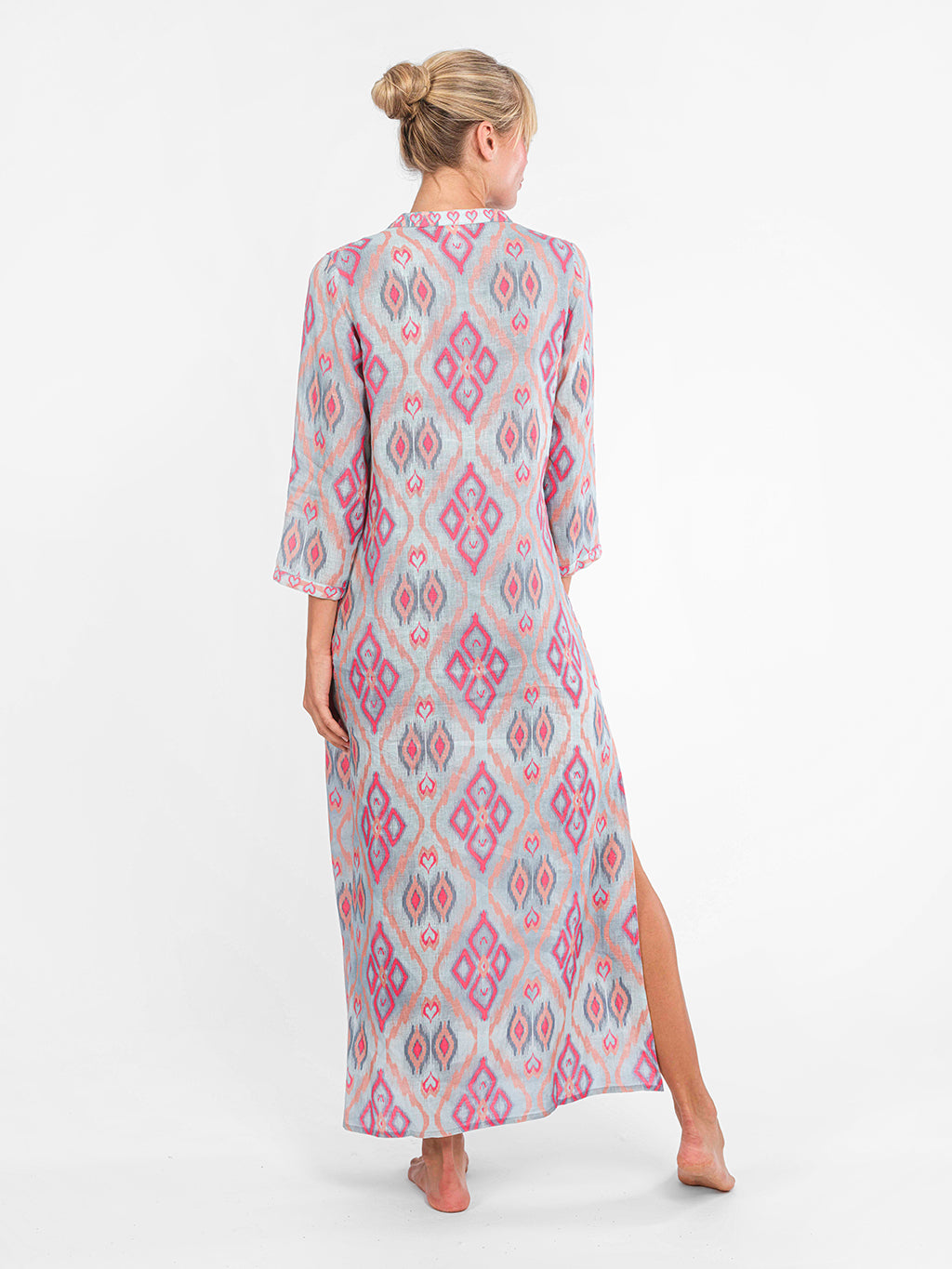 Sapphire Kaftan Long Ikat Sorbet