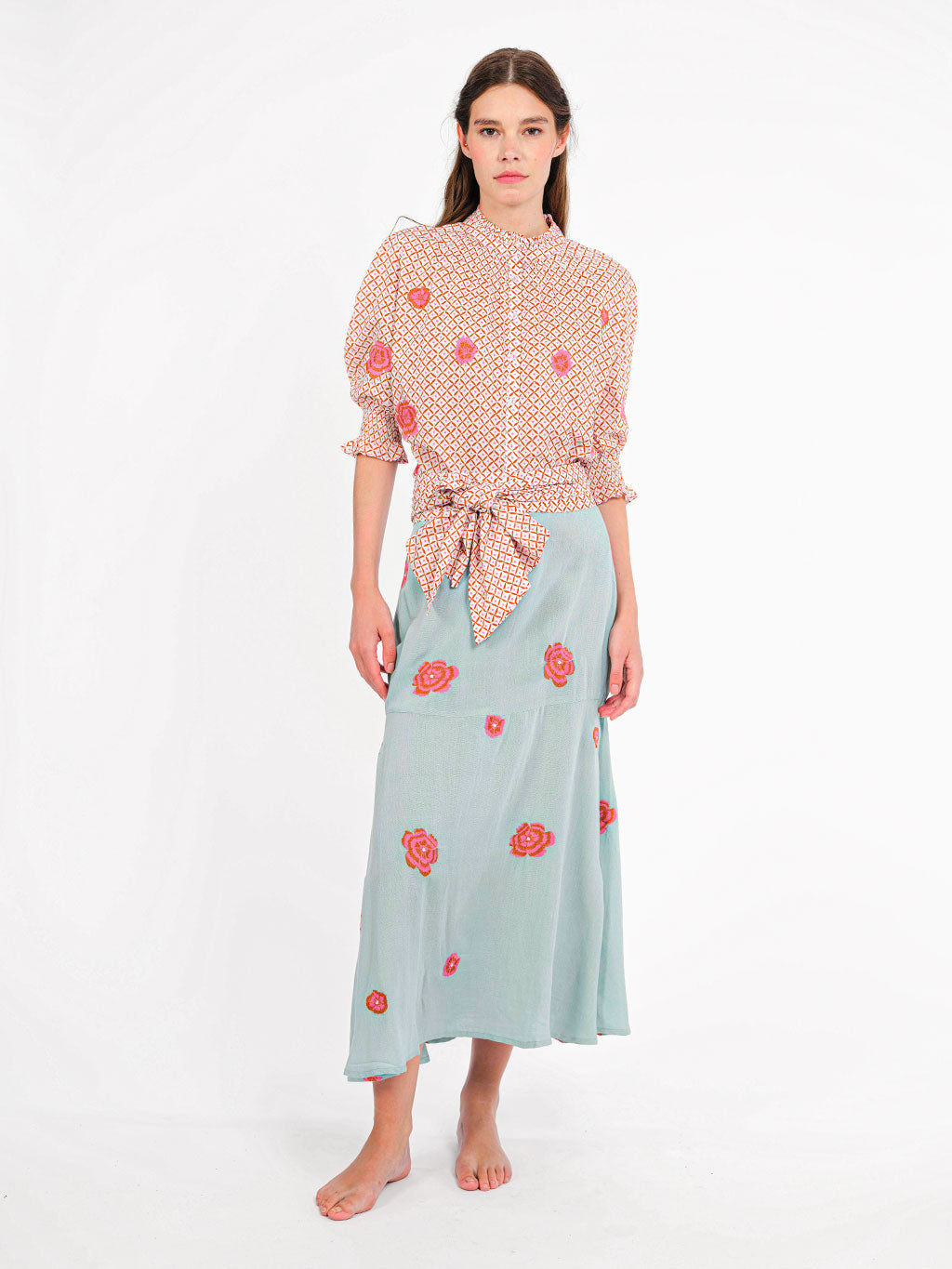 Scarf Belt Dotty Mustard