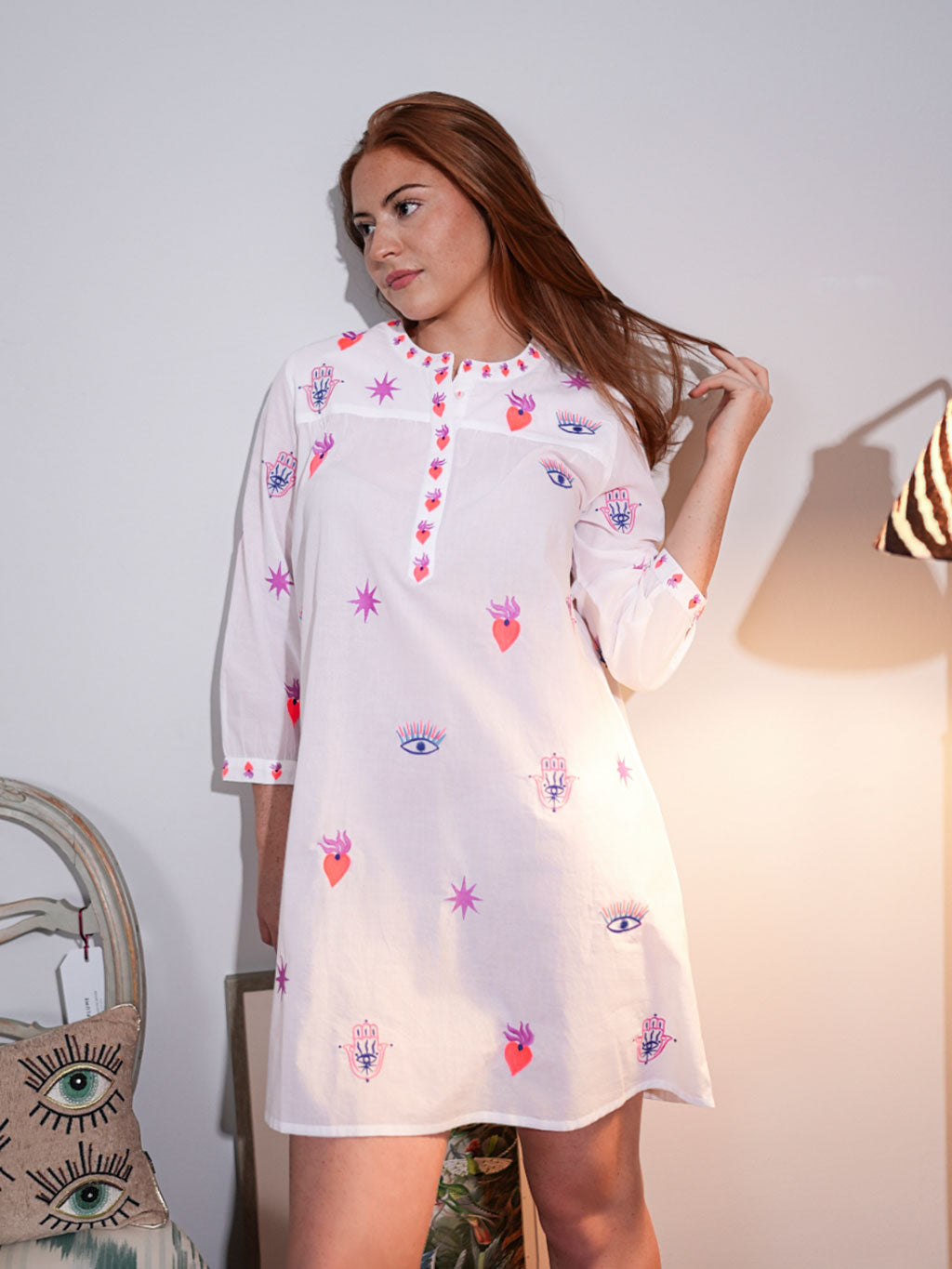 Magic on White Nightgown