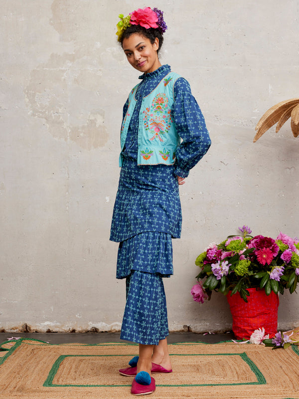 Poppy Sead Blouse Lace Navy